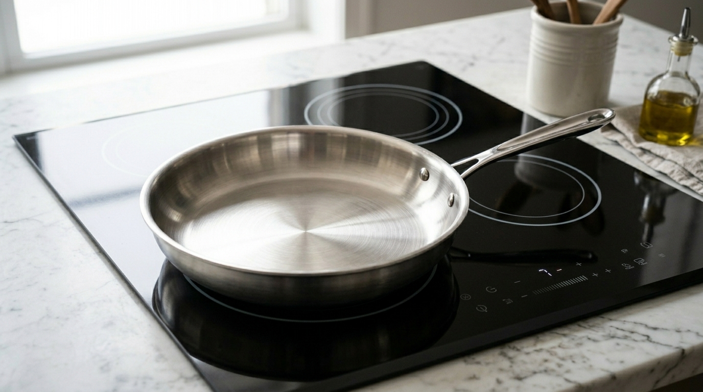 Melhor frigideira inox em fogão moderno